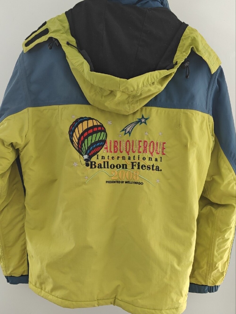Fiesta Two-Tone Blue and Lime Green Ski Jacket